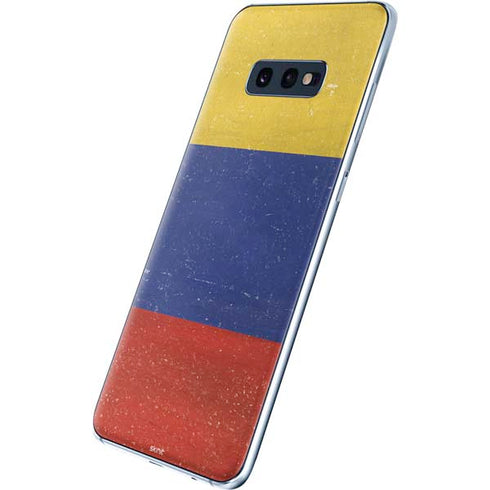 Colombia Flag Distressed Galaxy S10e Skin